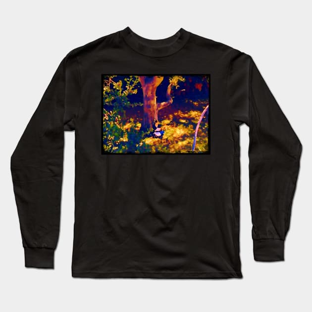 Girl reading by the Tree II Long Sleeve T-Shirt by Fenay-Designs